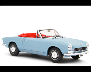Fiat 124 Sport Spider AS (1438 cc.) 1968 Blu chiaro Laudoracing 1:18 Resinemodell (Türen, Motorhaube... nicht zu öffnen!)